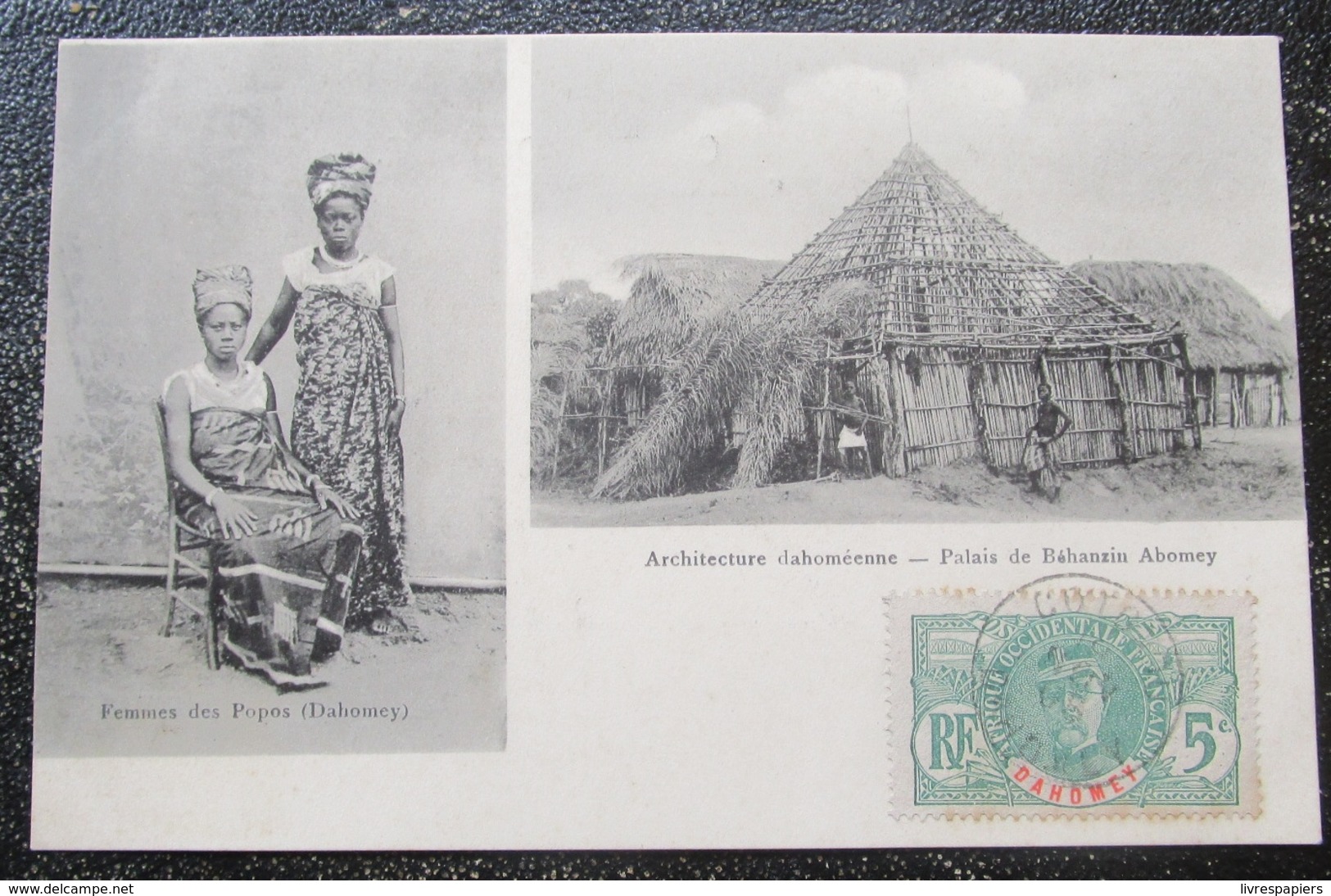 Dahomey Benin Palais Behanzin Abomey Femmes De Popo   Cpa Timbrée - Benin