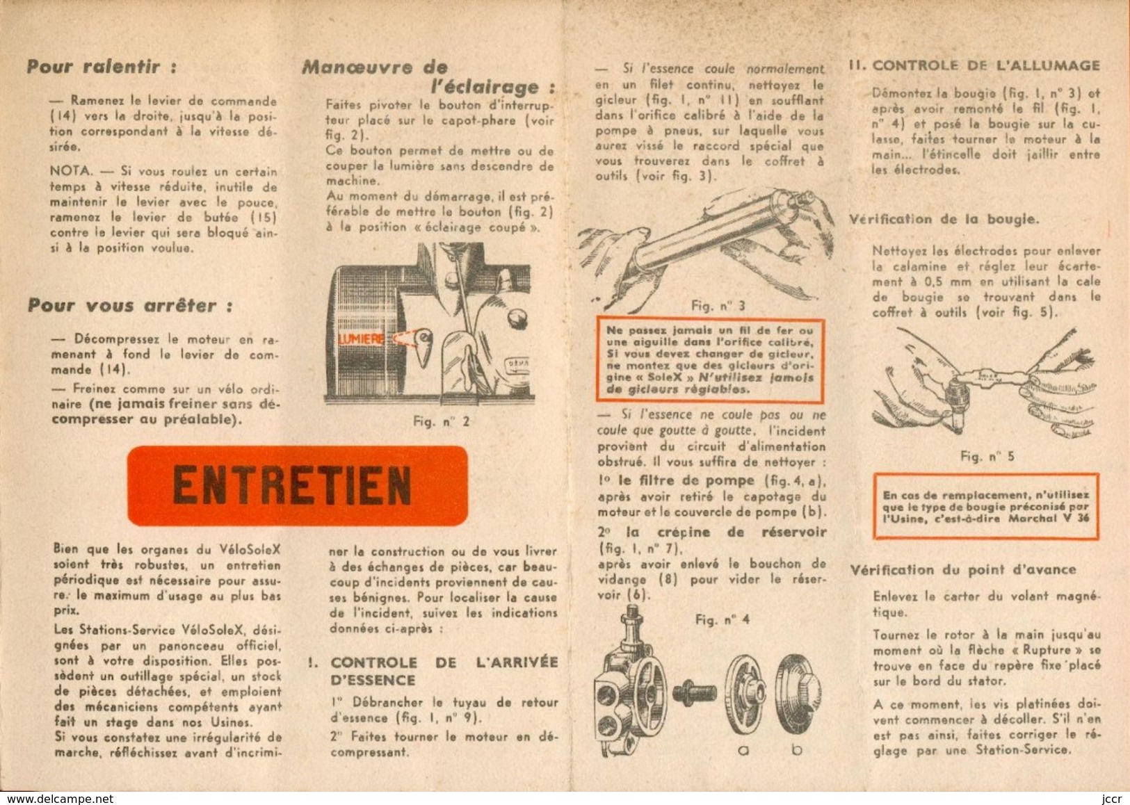 Comment Utiliser Et Entretenir Votre Vélosolex - La Bicyclette Qui Roule Toute Seule - N° 707bis G - Mars 1957 - Moto