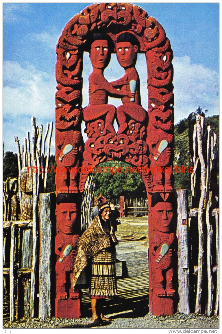 Maori Art - Whakarewarewa - New Zealand - Nouvelle-Zélande