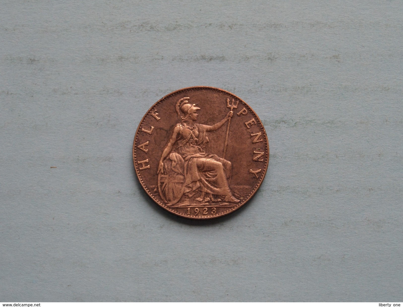 1923 - Half Penny / KM 809 ( For Grade, Please See Photo ) ! - C. 1/2 Penny