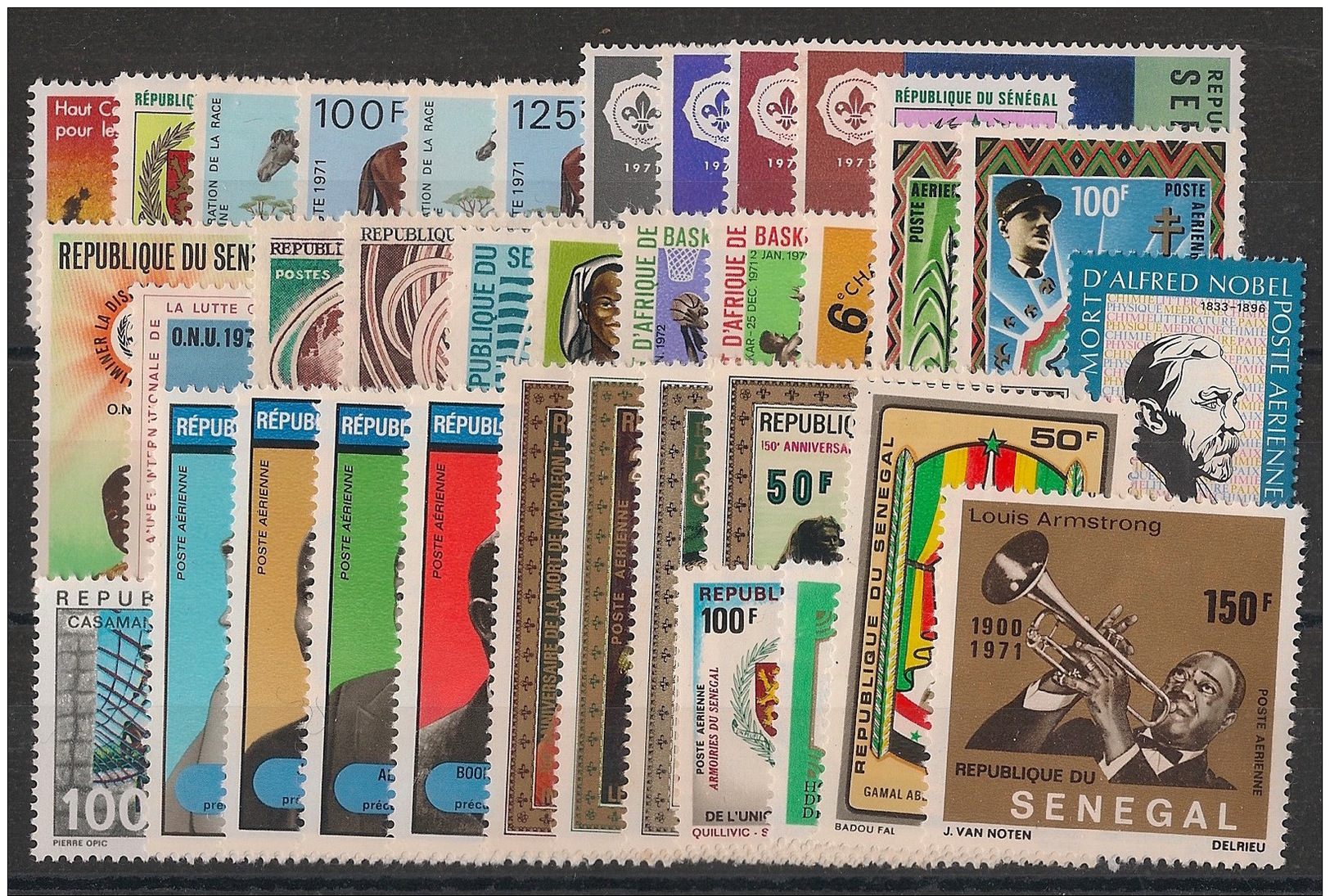 Sénégal - Année Complète 1971 - N°Yv. 341 à 360 Et PA 97 à 102 - Complet - Neuf Luxe ** / MNH / Postfrisch - Senegal (1960-...)