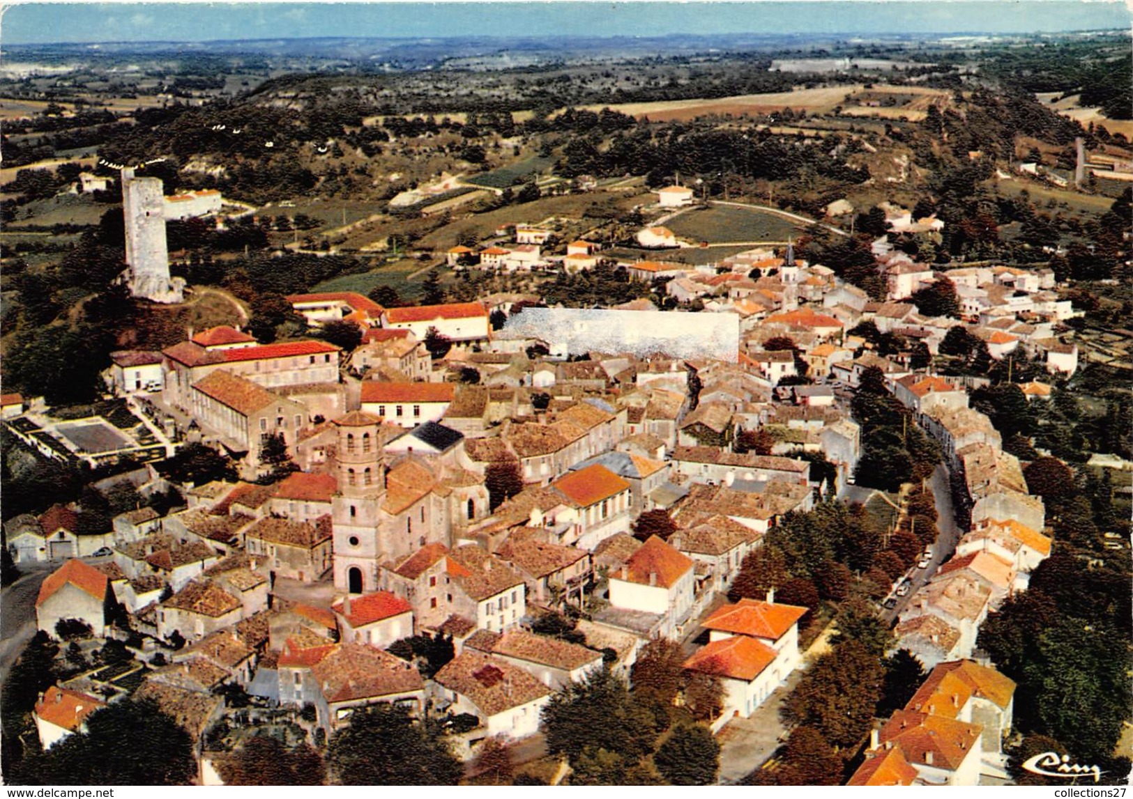 46-MONTCUQ- VUE GENERALE AERIENNE - Montcuq