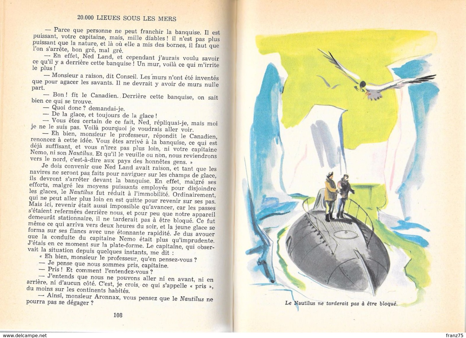 Vingt Mille Lieues Sous Les Mers-T2-Jules VERNE-Hachette 1958-TBE - Ideal Bibliotheque