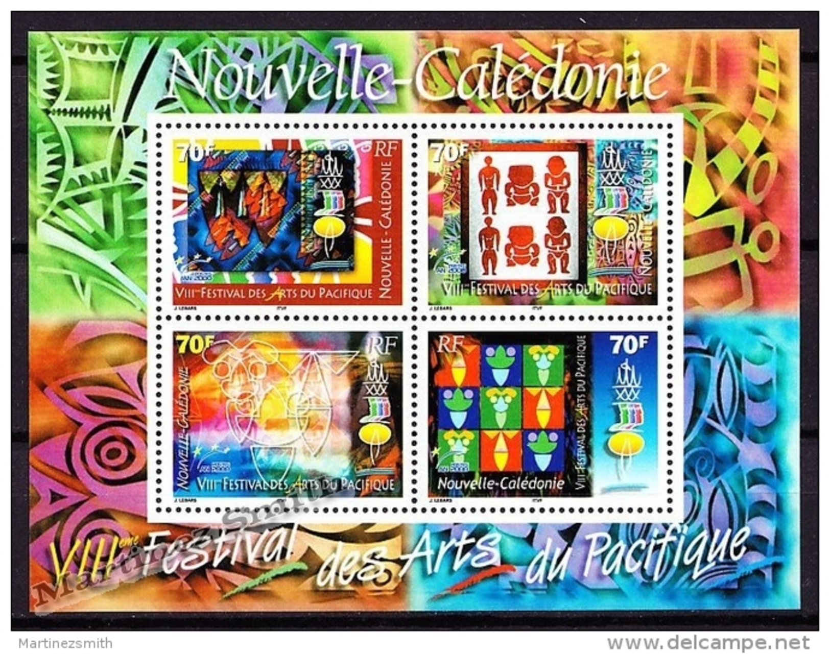 New Caledonia - Nouvelle Calédonie 2000 Yvert BF-24 8th Pacific Arts Festival - MNH - Blocks & Kleinbögen