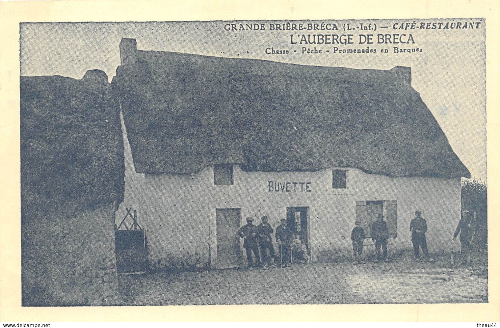 SAINT-LYPHARD - Café, Restaurant " L'Auberge De BRECA " - Brière - Carte Publicitaire, Retirage - Saint-Lyphard