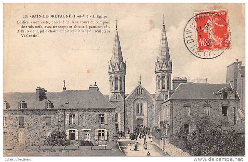 Bain De Bretagne       35     Vue De L'Eglise    (voir Scan) - Sonstige & Ohne Zuordnung