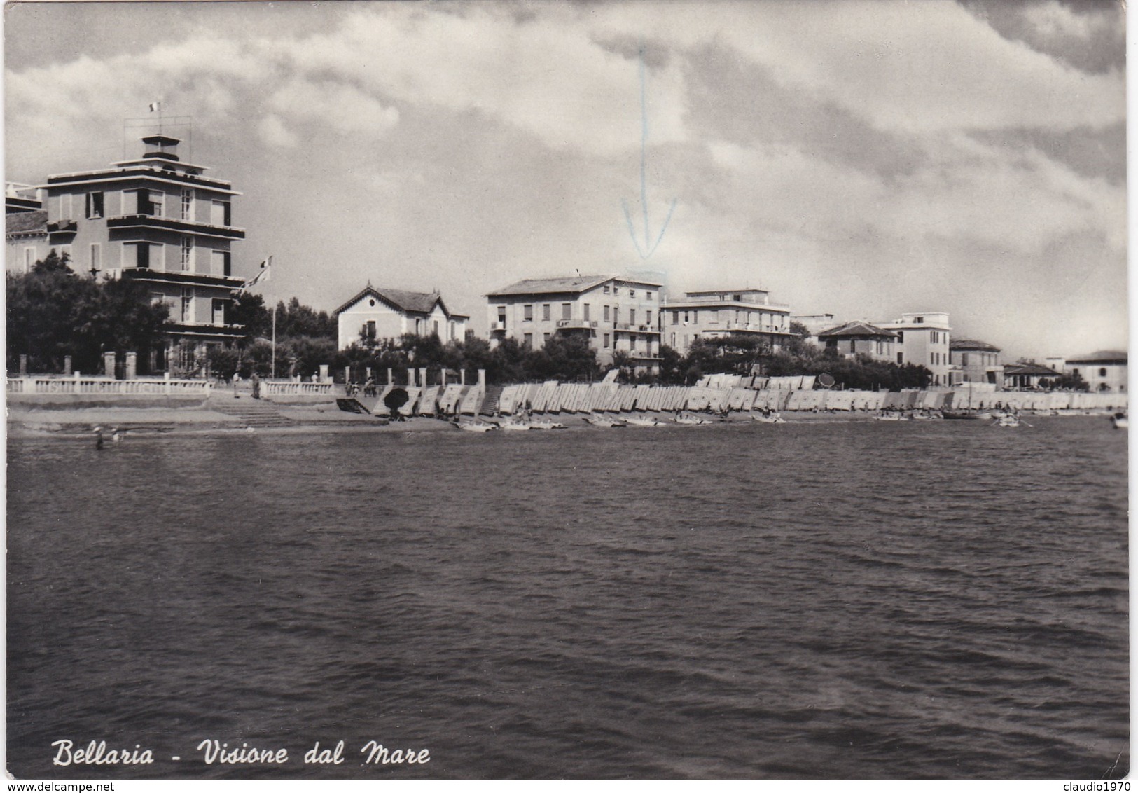 CARTOLINA - POSTCARD - RIMINI - BELLARIA - VISIONE DEL MARE - Rimini