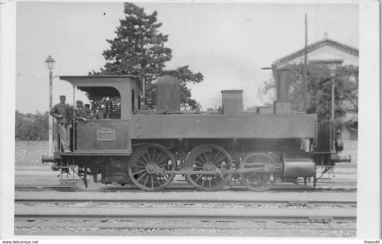 ¤¤  -  Carte-Photo D'une Locomotive " 5630 " Du P.L.M. Dans Une Gare  -  Chemin De Fer, Cheminots   -  ¤¤ - Trains