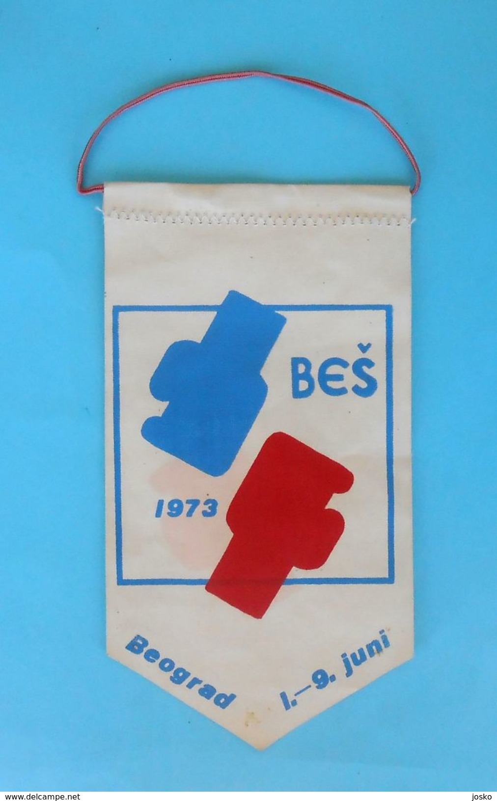 1973. EUROPEAN BOXING CHAMPIONSHIPS - Vintage Pennant * Boxen Boxe Boxen Boxeo Pugilato Fanion Flag - Uniformes, Recordatorios & Misc