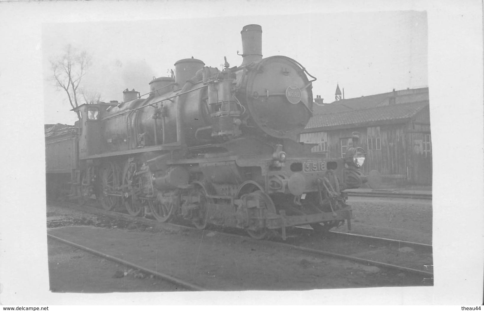 ¤¤  -  Carte-Photo D'une Locomotive " 3.518 " Dans Une Gare  -  Chemin De Fer   -  ¤¤ - Eisenbahnen