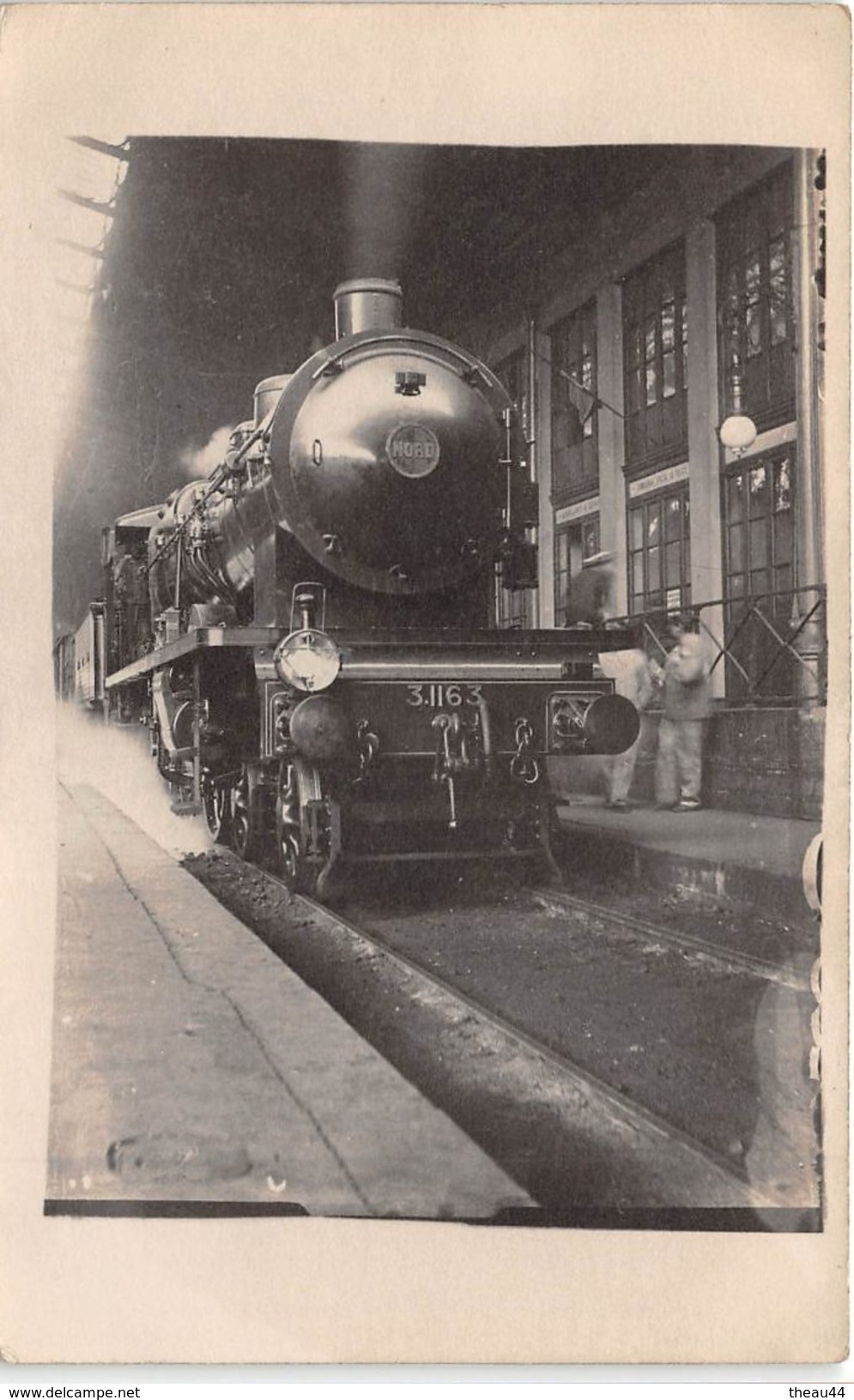 ¤¤  -  Carte-Photo D'un Train " Nord  3.1163 " En Gare  -   Chemin De Fer   -  ¤¤ - Treni