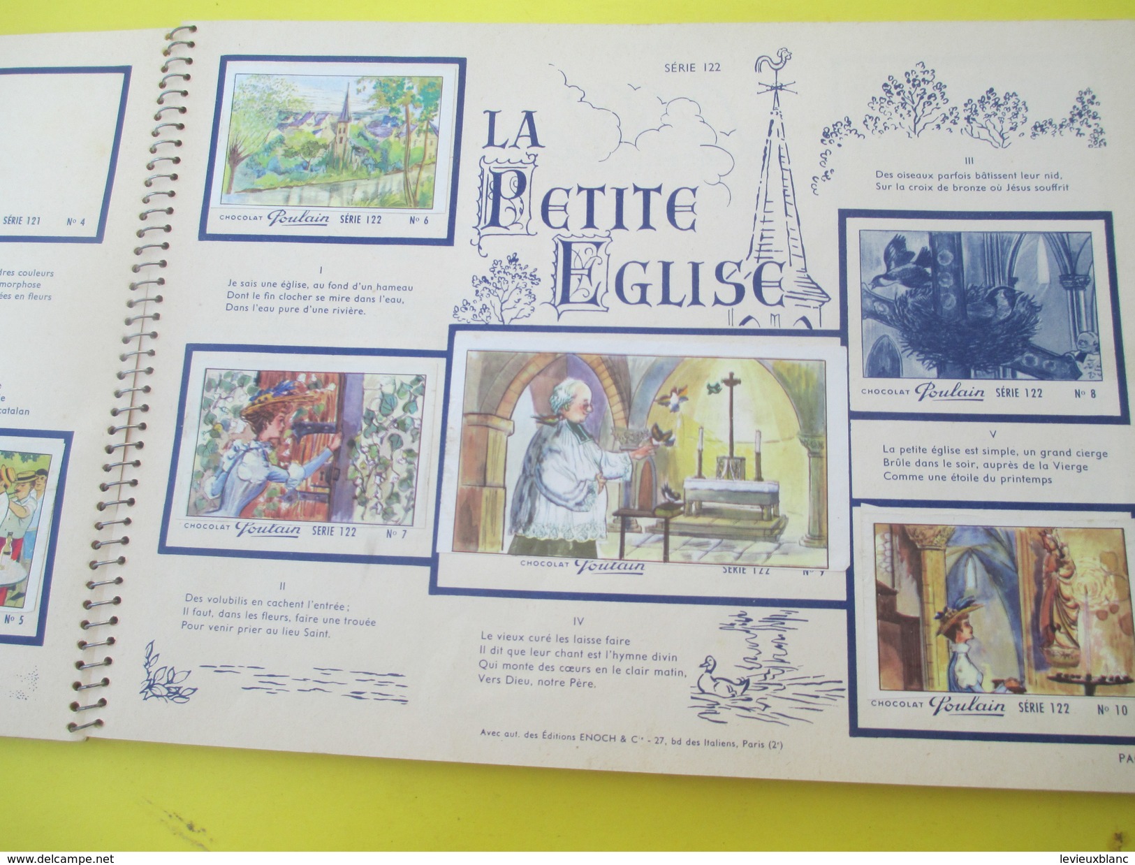 Album D'Images/ "Chansons De France"/Séries 121 à 145 /Quasi-complet/L'eau Vive/ Si Tu Vas à Rio/Blois/1962  ALB34 - Menier