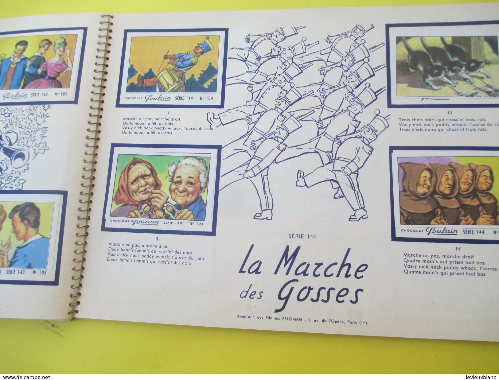 Album d'Images/ "Chansons de France"/Séries 121 à 145 /Quasi-complet/L'eau Vive/ Si tu vas à Rio/Blois/1962  ALB34