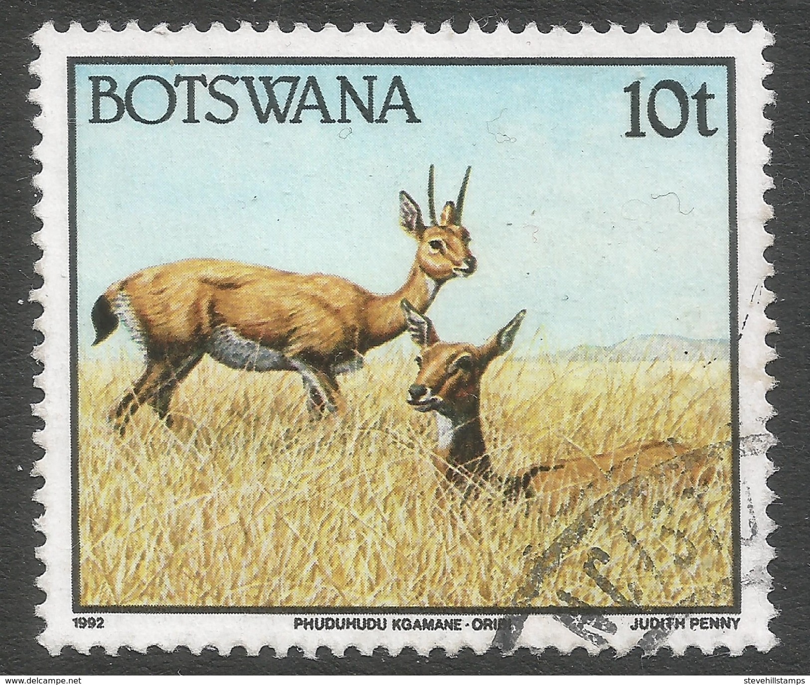 Botswana. 1992 Animals. 10t Used SG 742 - Botswana (1966-...)