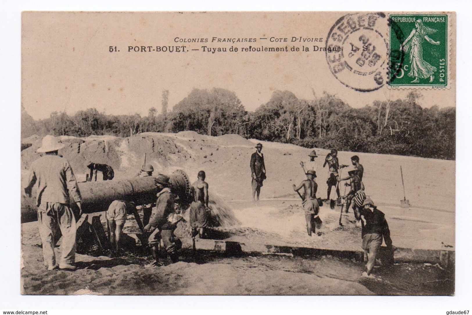 PORT BOUET - TUYAU DE REFOULEMENT DE LA DRAGUE - Ivory Coast