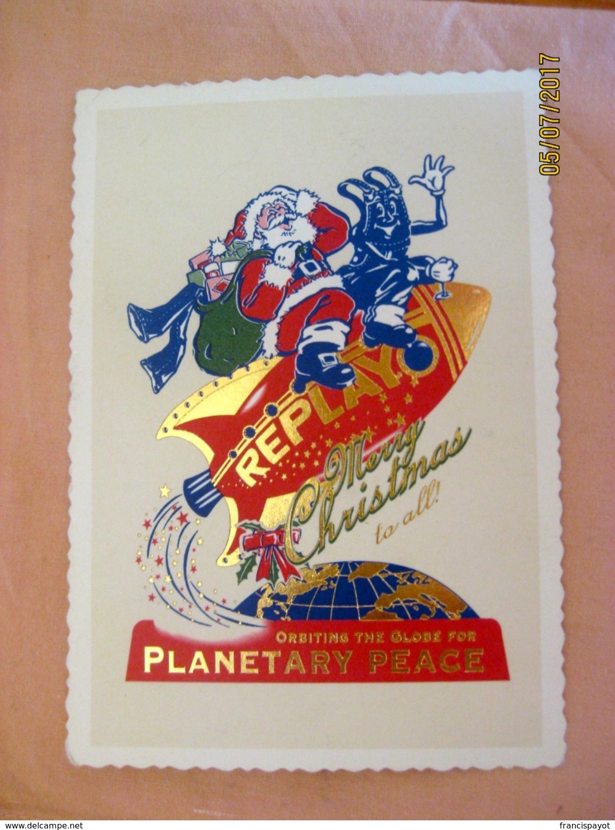 Suisse: Carte Postale Reprint Merry Christmas - Planetary Peace - Autres & Non Classés