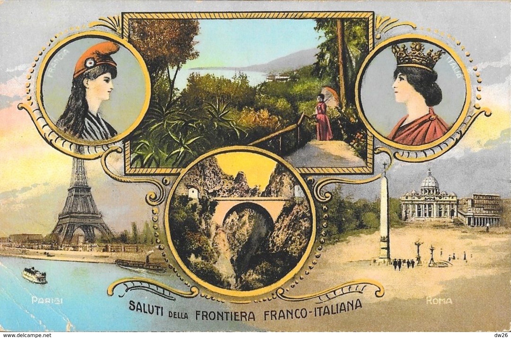 Saluti Della Frontiera Franco-Italiana (Parisi-Roma, Francia-Italia) - Aduana