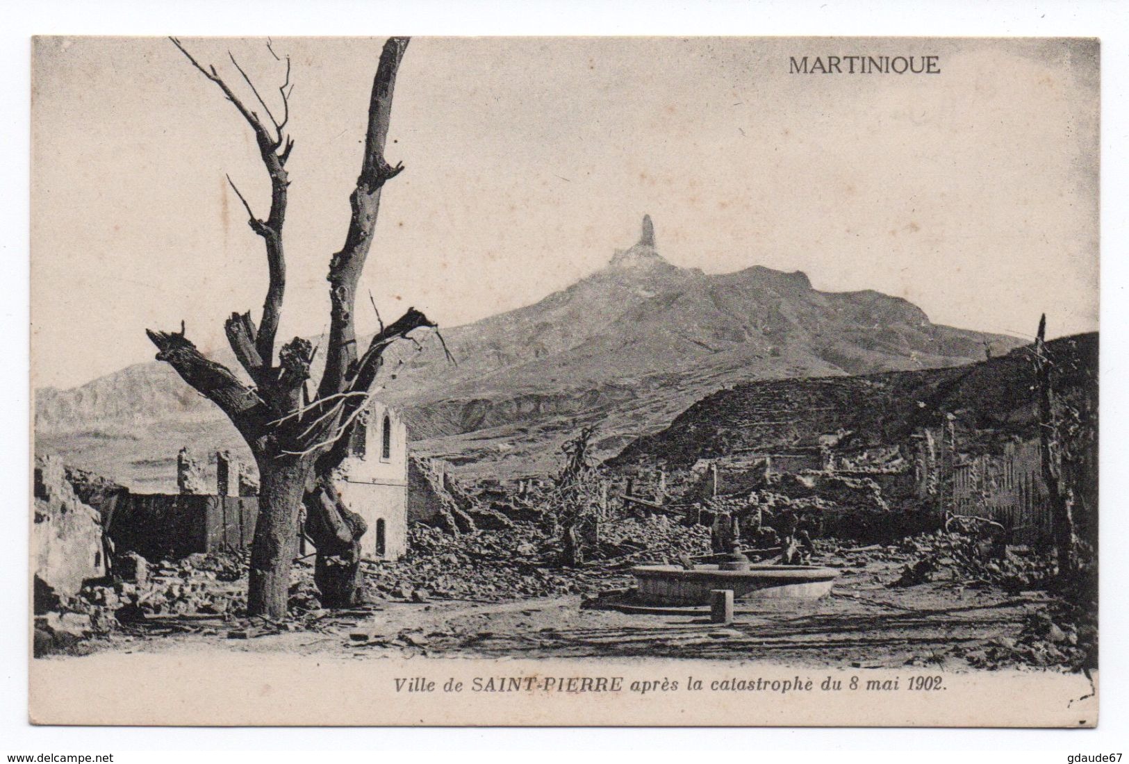 SAINT PIERRE APRES LA CATASTROPHE DU 8 MAI 1902 - Autres & Non Classés