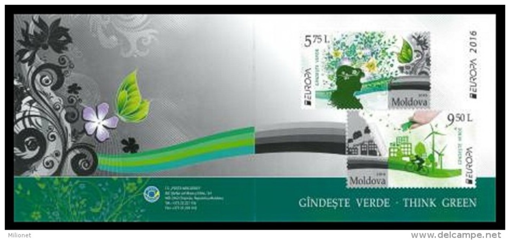 SALE!!! MOLDAVIA MOLDOVA MOLDAVIE MOLDAWIEN 2016 EUROPA CEPT THINK GREEN Booklet MNH ** - 2016