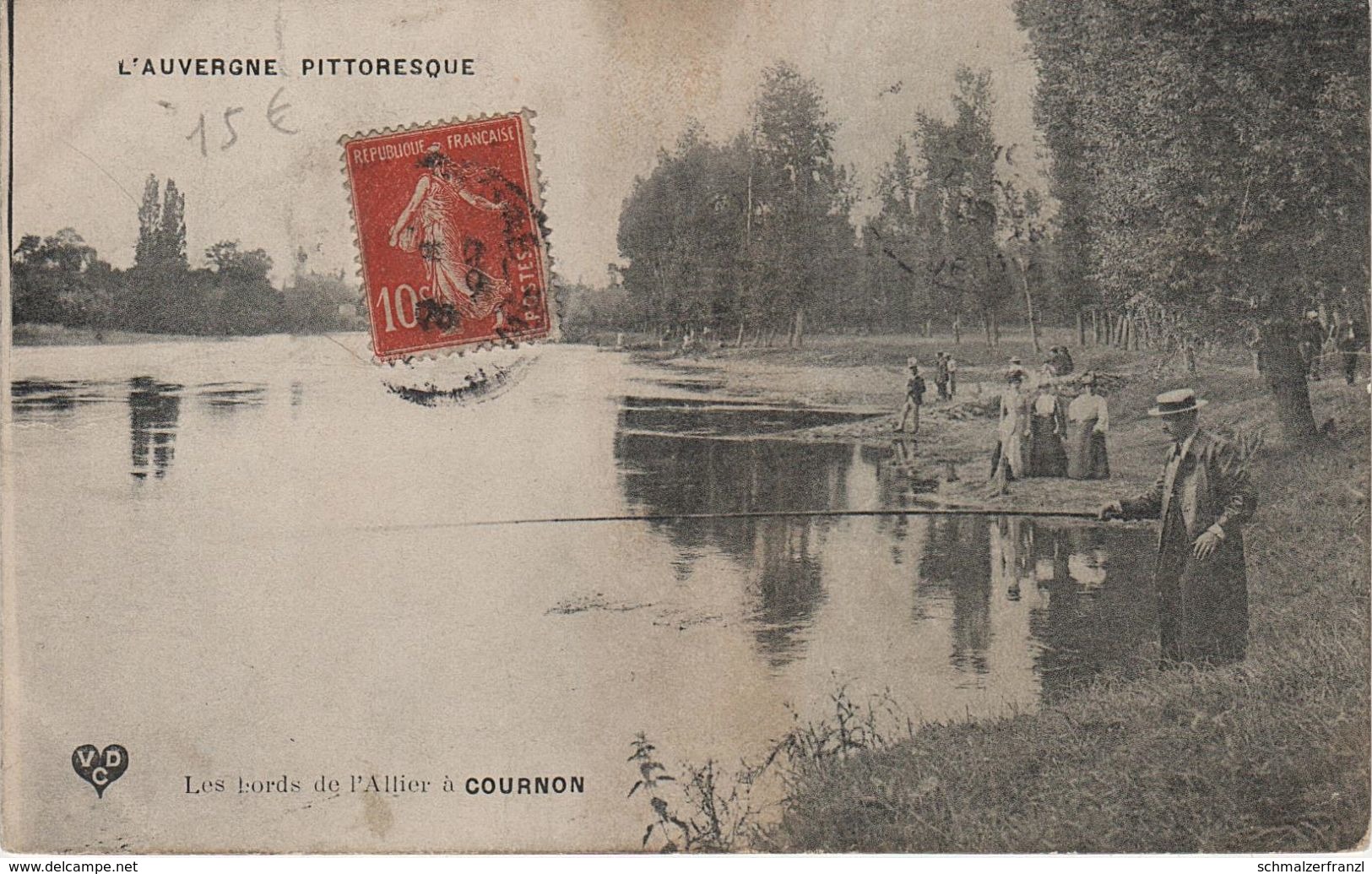 CPA - AK Cournon D' Auvergne Bords Allier A Aubiere Clermont Ferrand Lempdes Le Cendre Pérignat Sur Dallet Puy De Dome - Aubiere