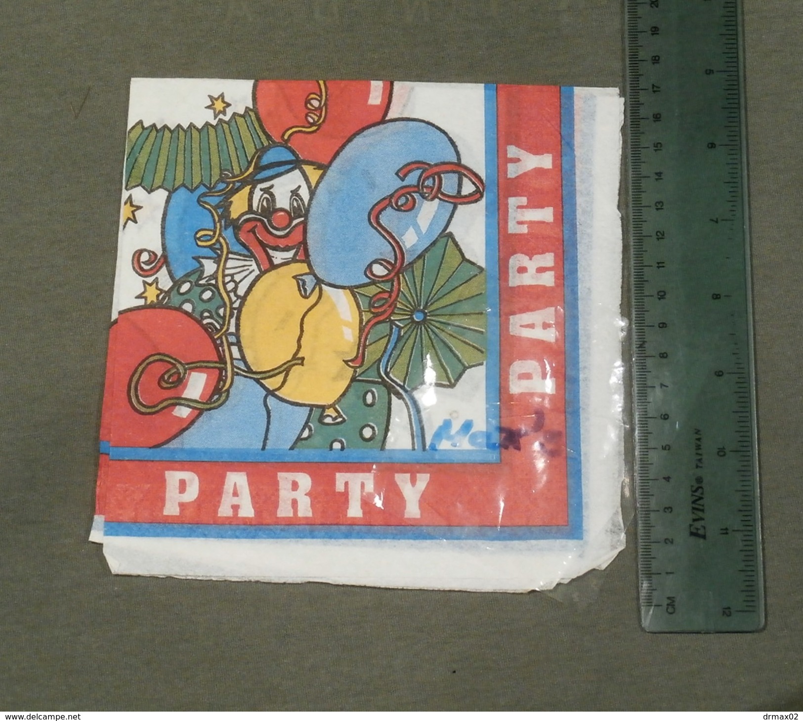 Clown Circus, Balloons ... PARTY - Paper Napkins (decorated)