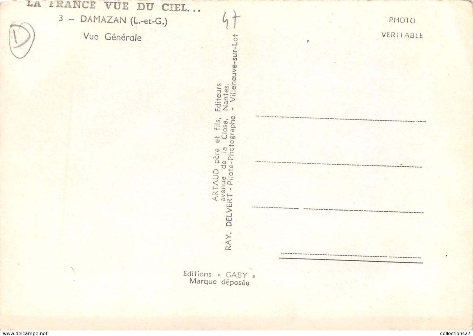 47-DAMAZAN- VUE GENERALE - Damazan