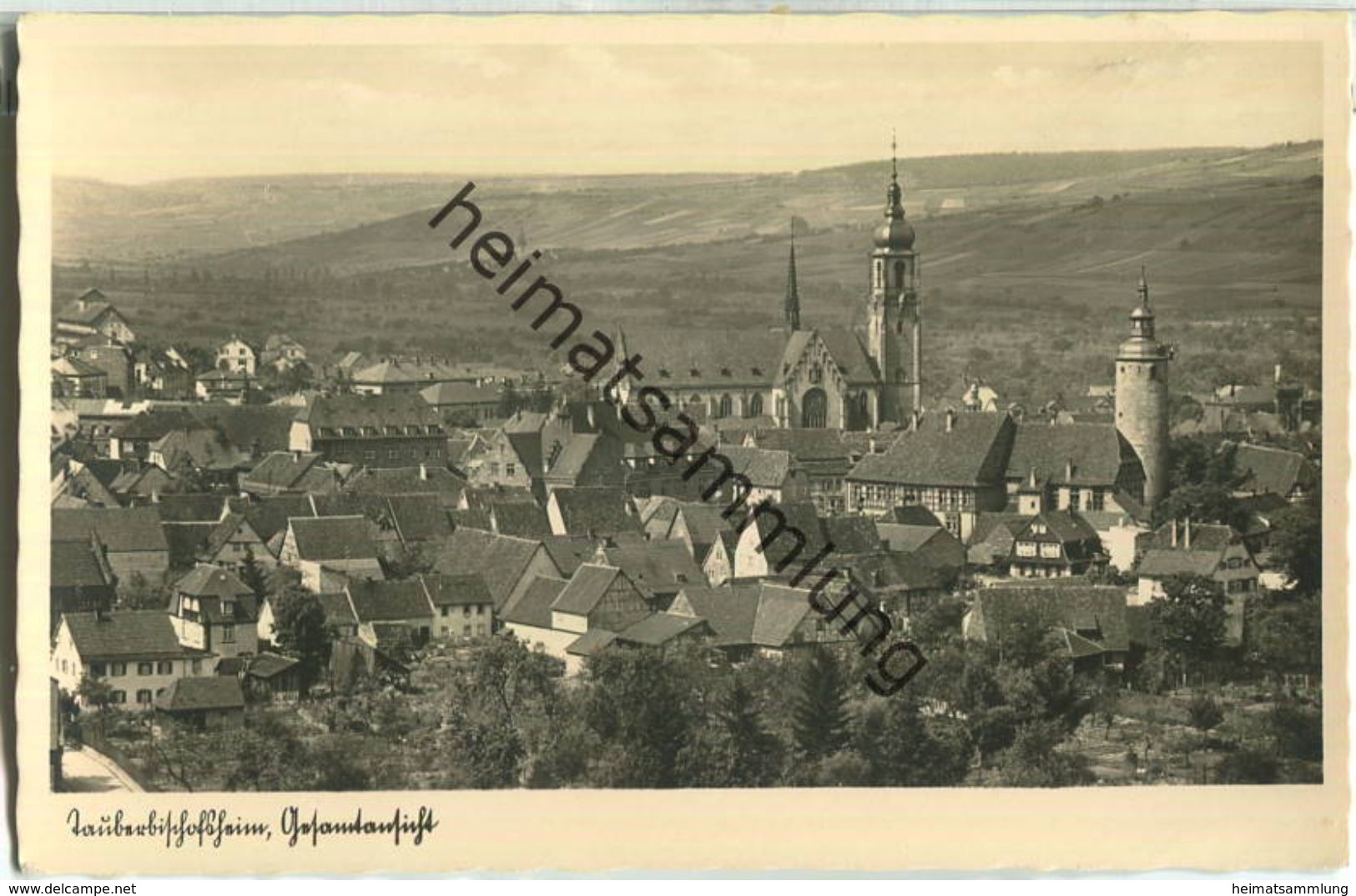 Tauberbischofsheim - Foto-Ansichtskarte - Verlag A. Weber & Co Stuttgart - Tauberbischofsheim