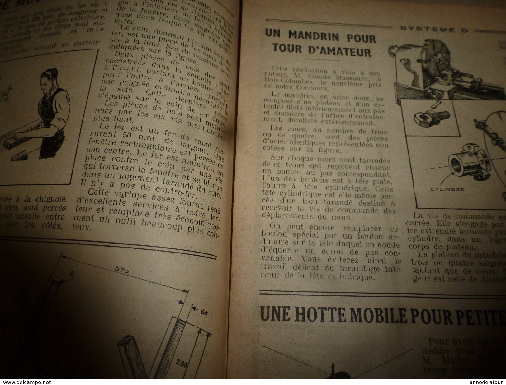 1949 Tout Le Système D  (TLSD) :Faire :du CARTON-PIERRE;..une pièce habitable dans votre grenier;..JEU de Fléchettes;et