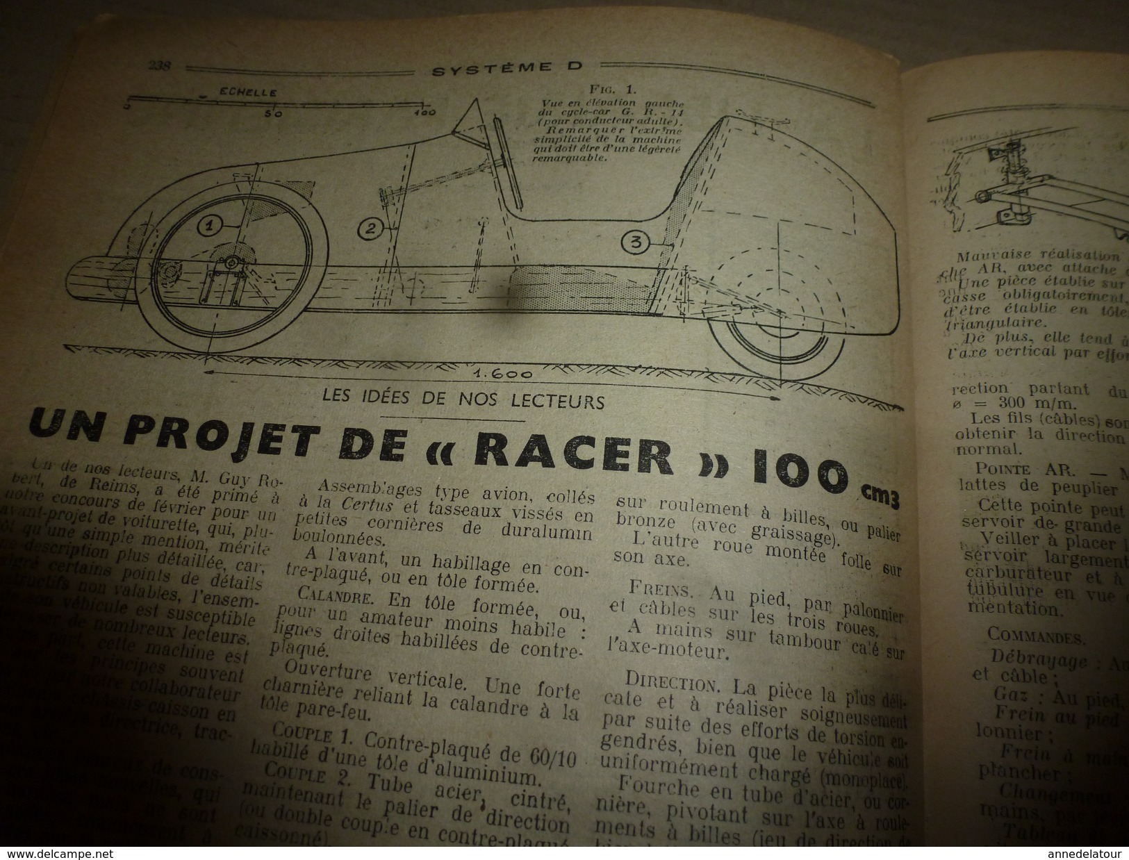 1949 Tout Le Système D  (TLSD) :Faire :du CARTON-PIERRE;..une pièce habitable dans votre grenier;..JEU de Fléchettes;et