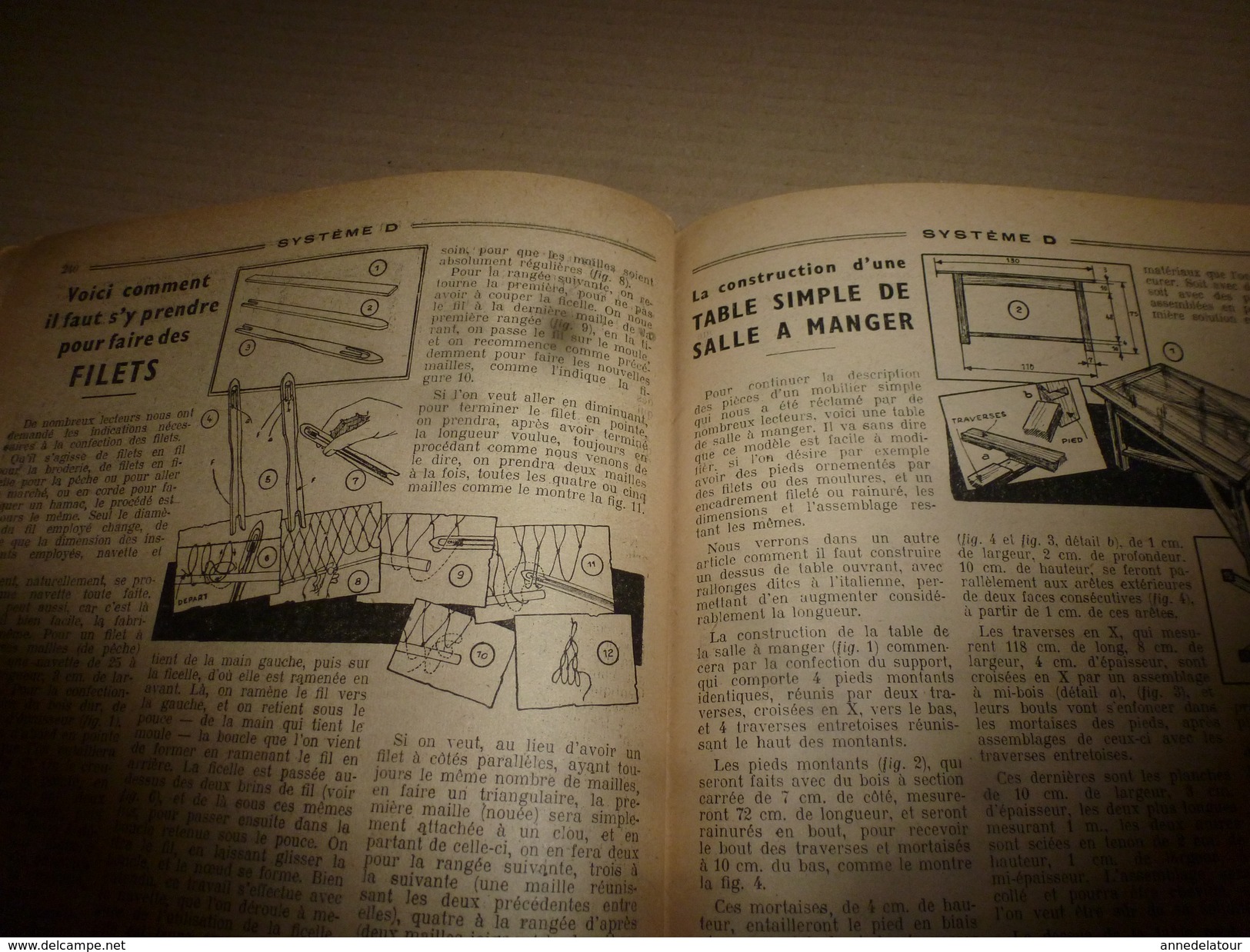 1949 Tout Le Système D  (TLSD) :Faire :du CARTON-PIERRE;..une pièce habitable dans votre grenier;..JEU de Fléchettes;et