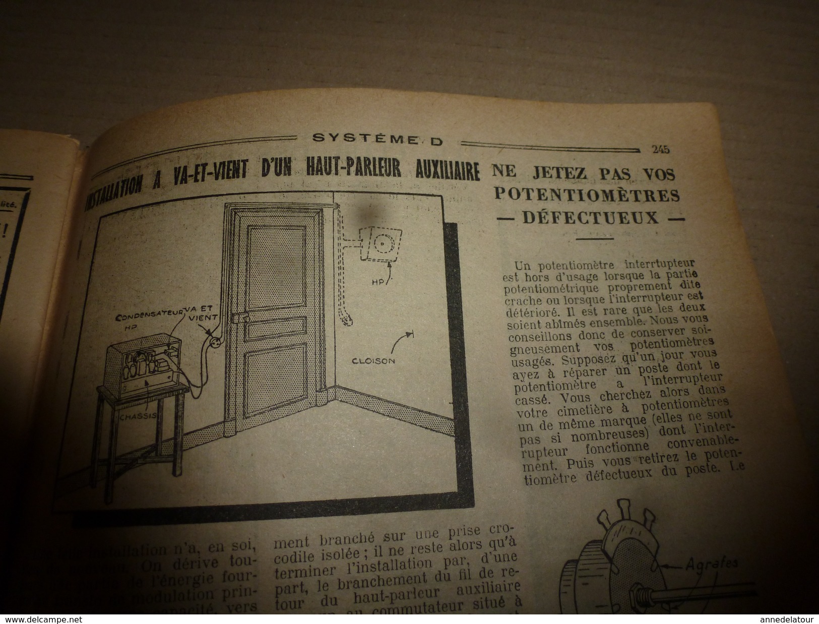 1949 Tout Le Système D  (TLSD) :Faire :du CARTON-PIERRE;..une pièce habitable dans votre grenier;..JEU de Fléchettes;et