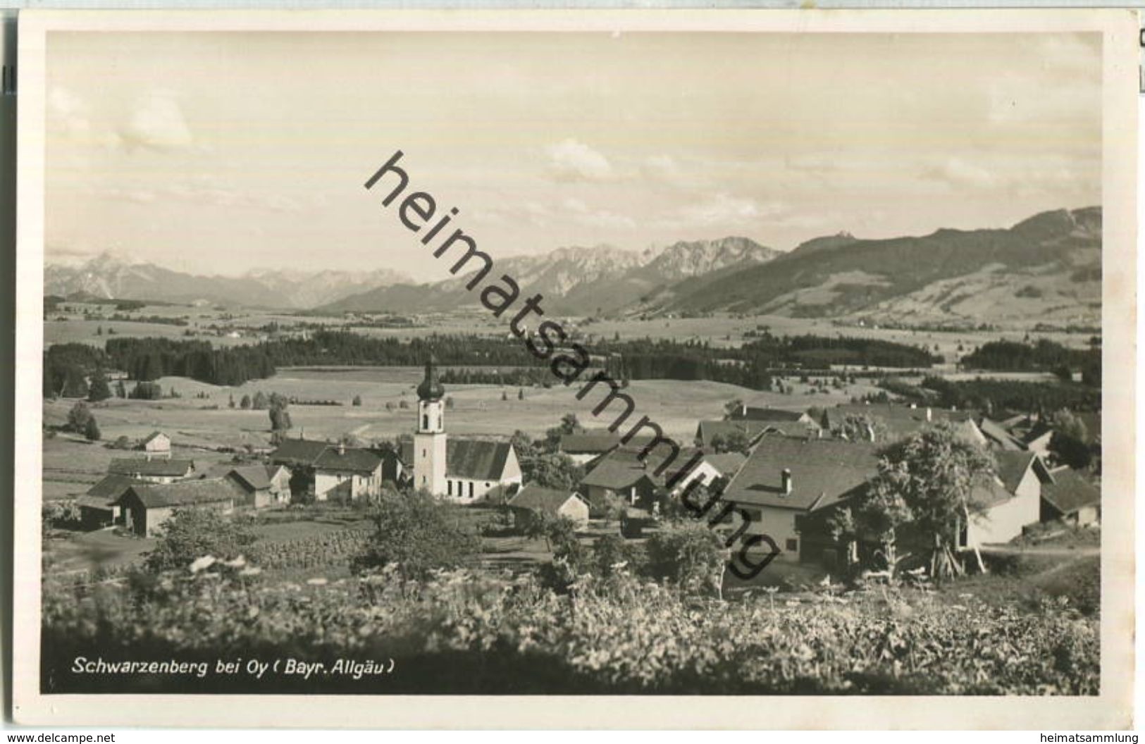 Oy-Mittelberg - Schwarzenberg - Foto-Ansichtskarte - Verlag M. Schall Haag/Mittelberg - Mittelberg