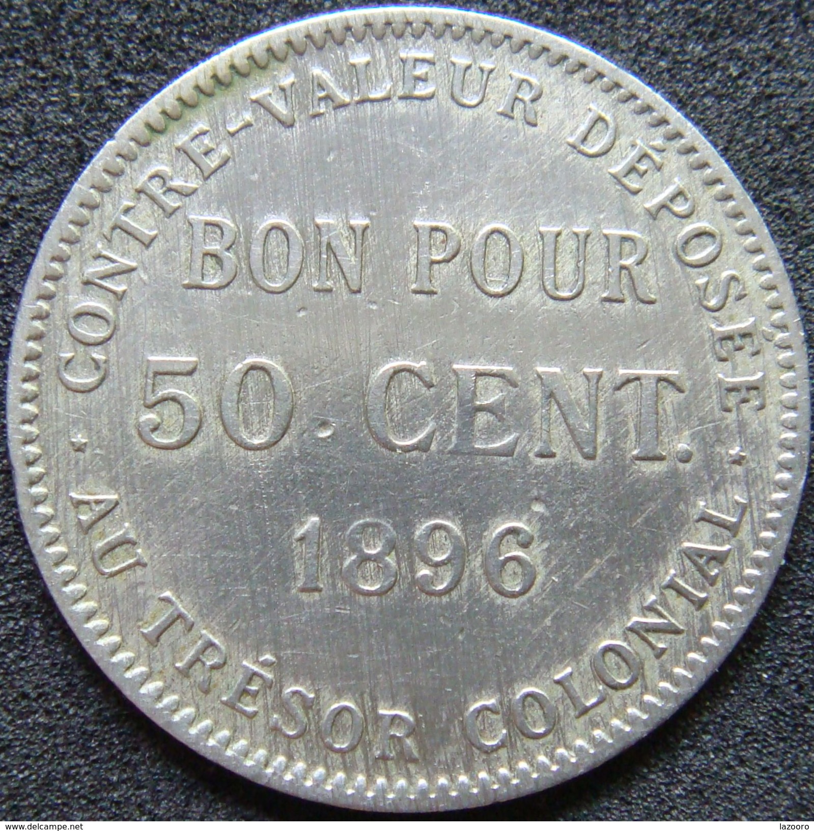 Reunion 50 Centimes 1896 - Réunion