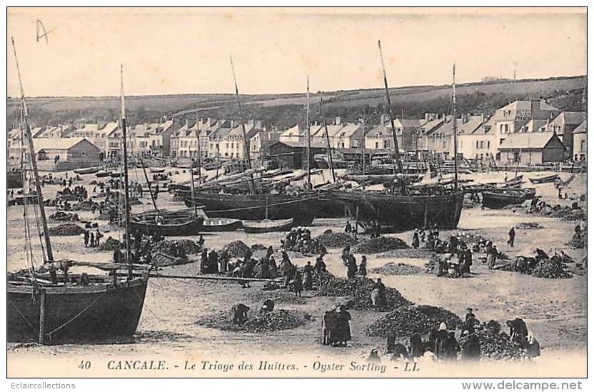 Cancale      35    Thème De L'Huitre . Le Triage          (voir Scan) - Cancale