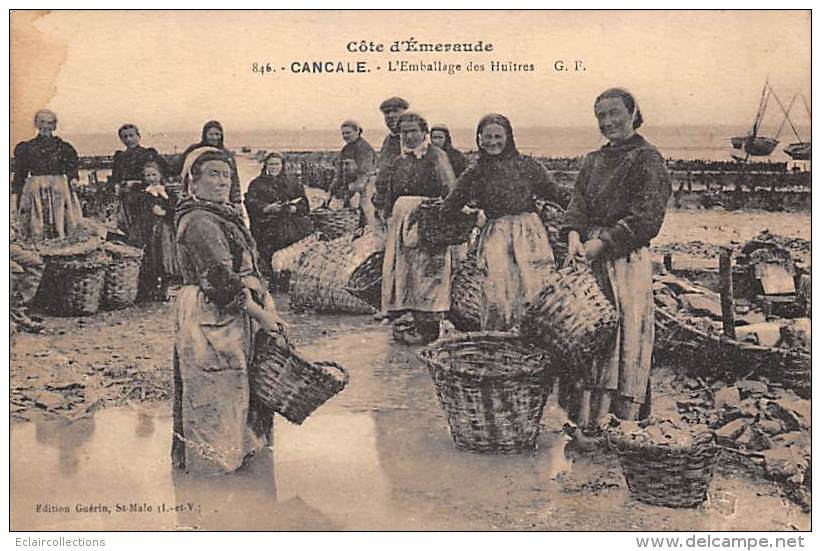 Cancale      35    Thème De L'Huitre . L'emballage     (voir Scan) - Cancale