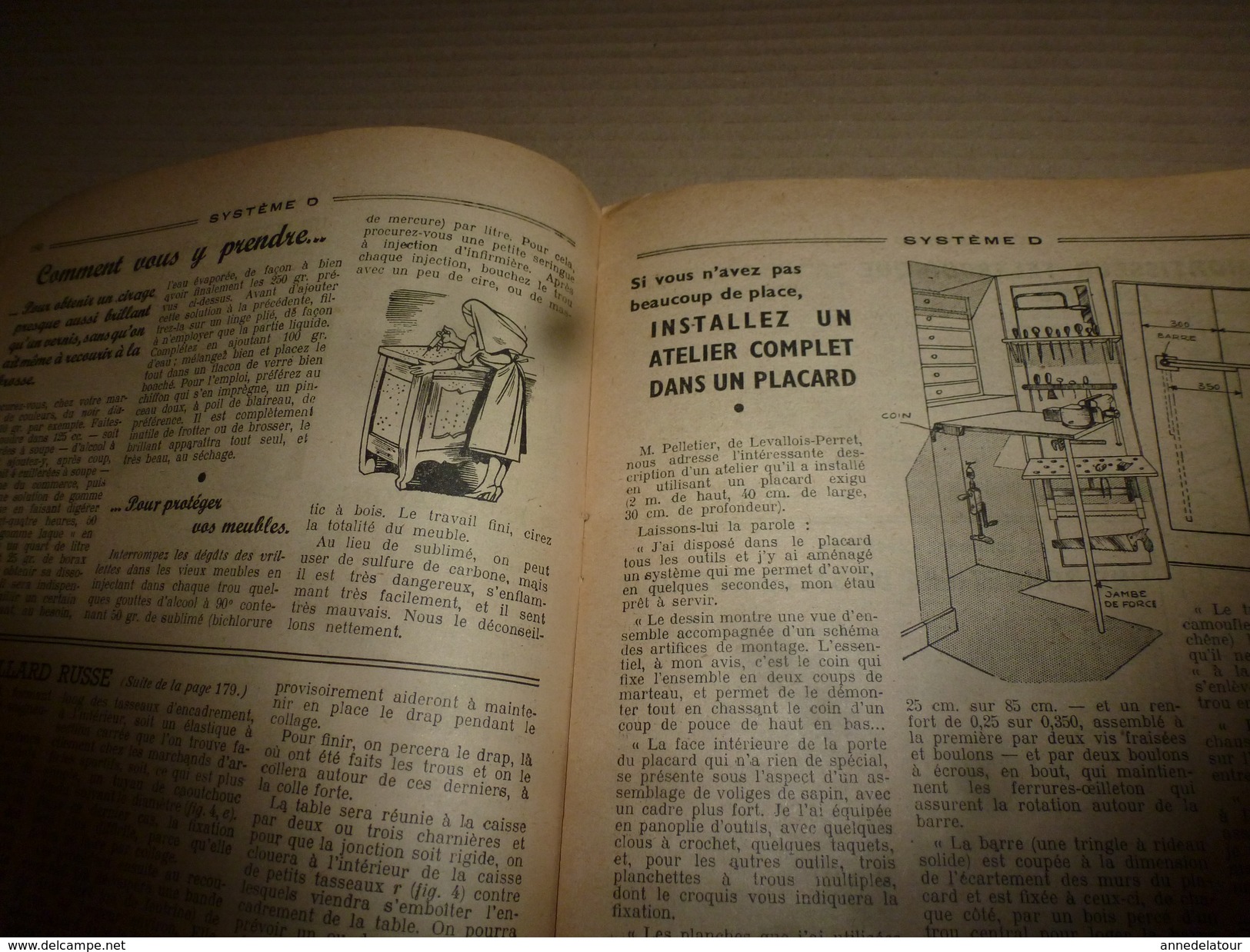 1949 TLSD : Soudure elec;Scooter;Jouet-bateau à aubes;Appareil faux rayon X;Billard russe;Photo amusante; Sifflet;etc