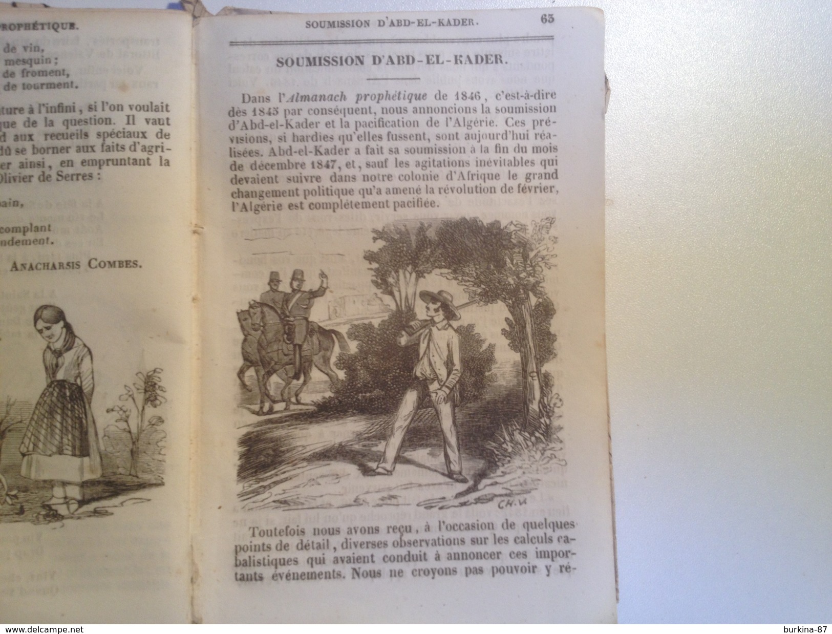 L'ALMANACH, PROPHETIQUE 1850, 88 Pages - Petit Format : ...-1900
