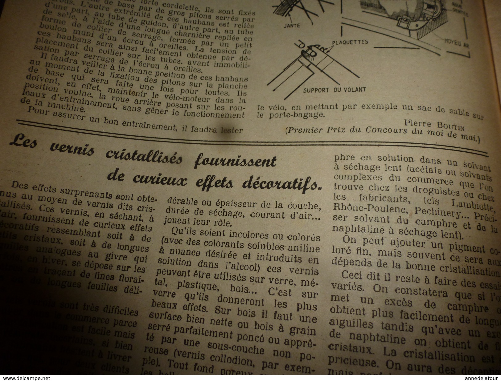 1950 TLSD : Comment -->Verni-décor;Pendule;Combinée;Treuil électrique;Funiculaire;Anti-vol-auto;Fermeture Secrète;etc - Do-it-yourself / Technical