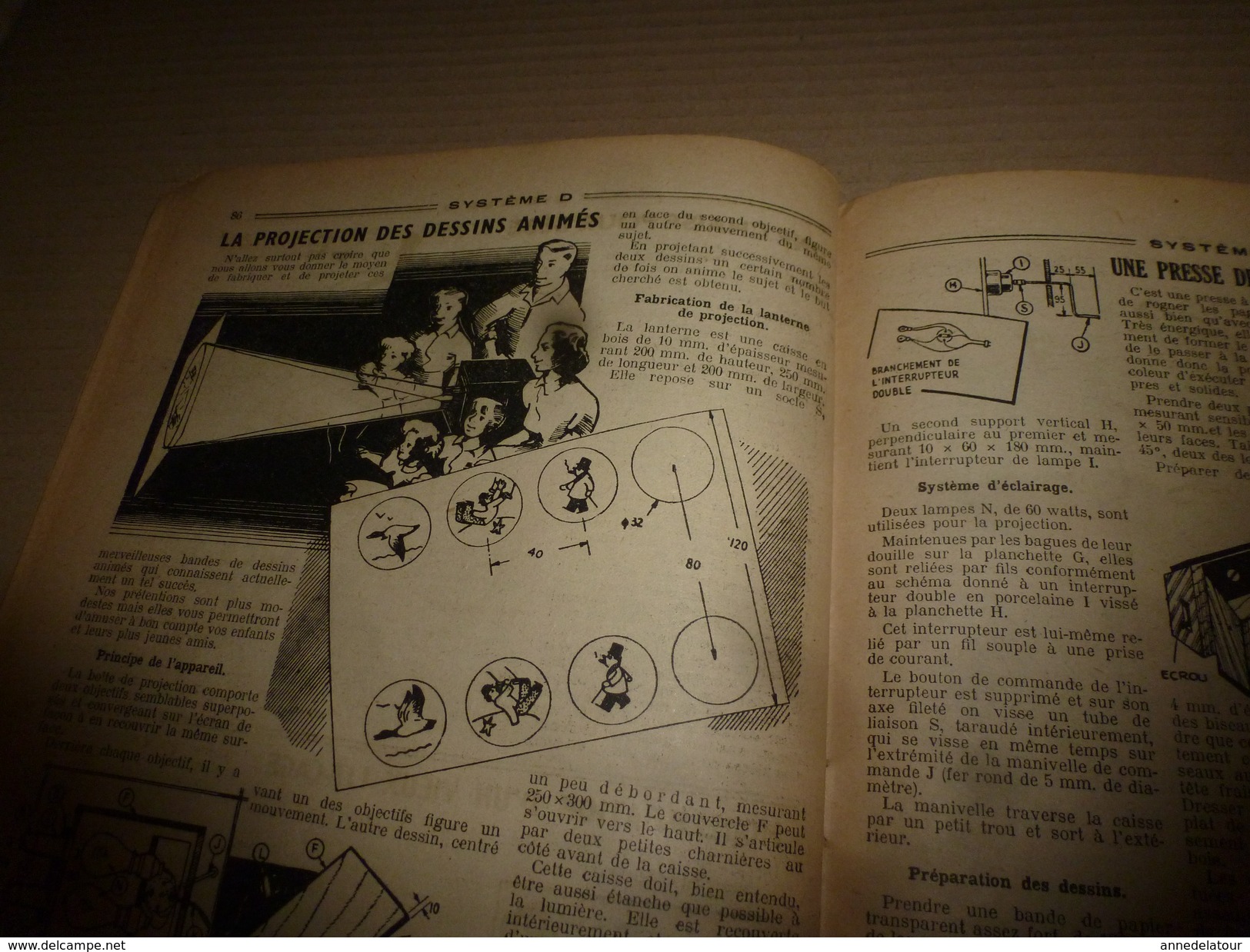 1950 TLSD : Comment -->Verni-décor;Pendule;Combinée;Treuil électrique;Funiculaire;Anti-vol-auto;Fermeture secrète;etc