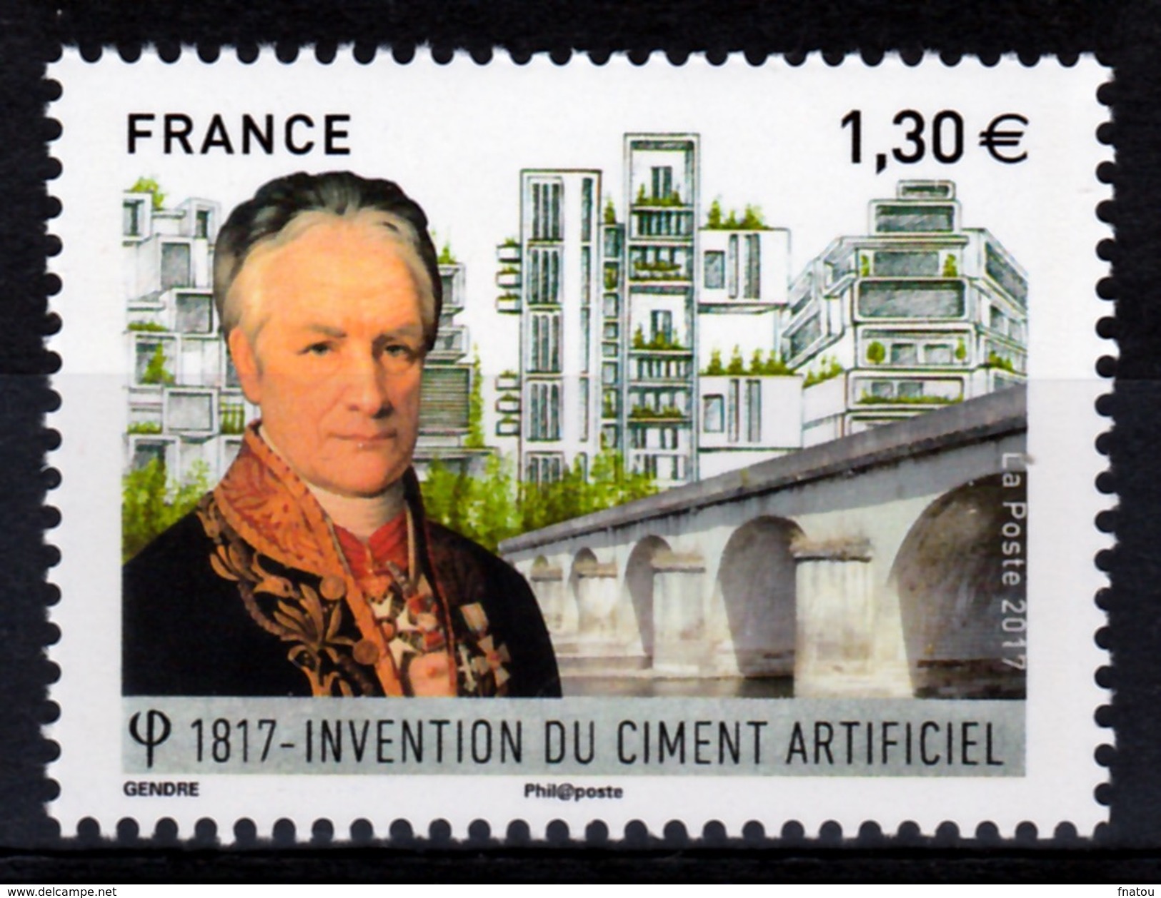 France, Louis Vicat, French Ingineer, Industrial Cement, 2017, MNH VF - Nuovi