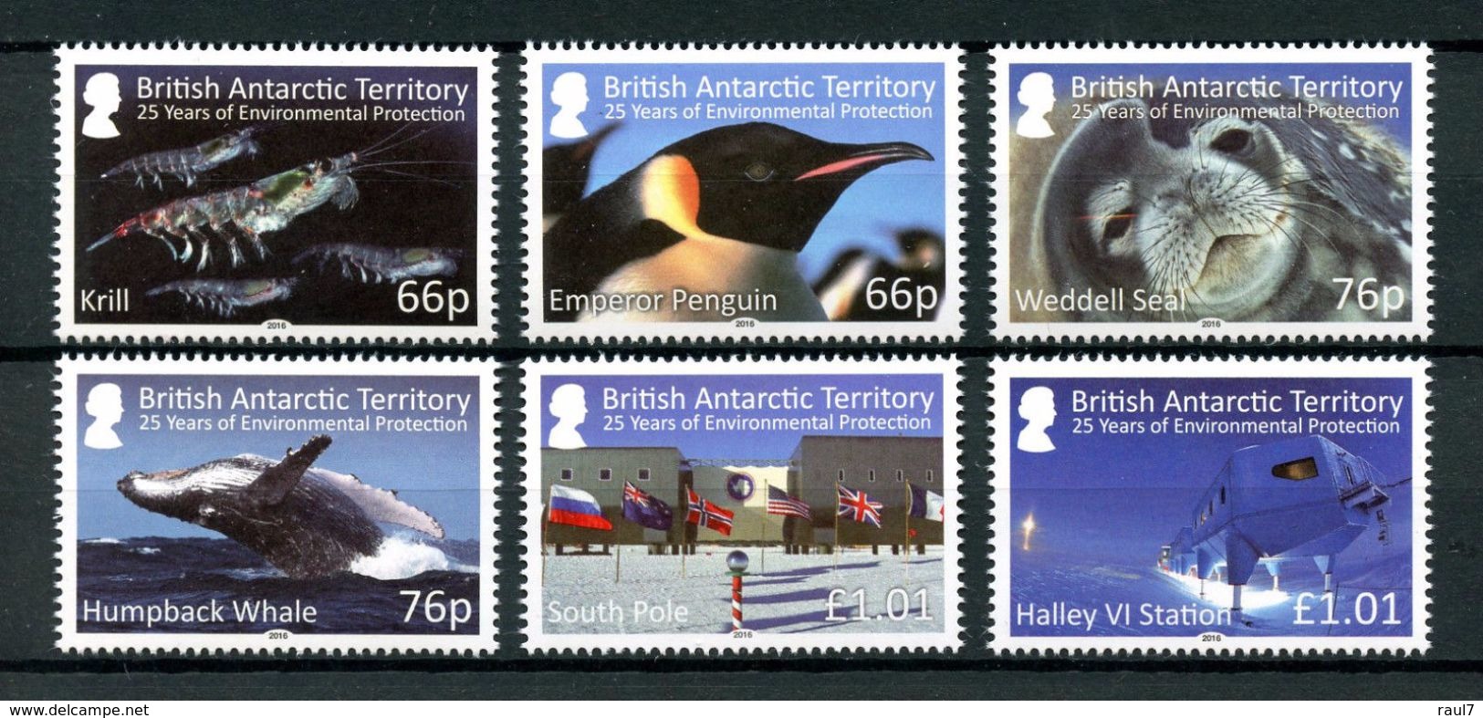 British Antarctic Territory 2016 - Faune, Invironmental Protection - 6v Neufs // Mnh Set - Unused Stamps