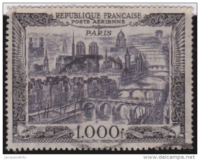 France   .    Yvert      .      Poste Aérienne .    29       .         O   .         Oblitéré - 1927-1959 Usati