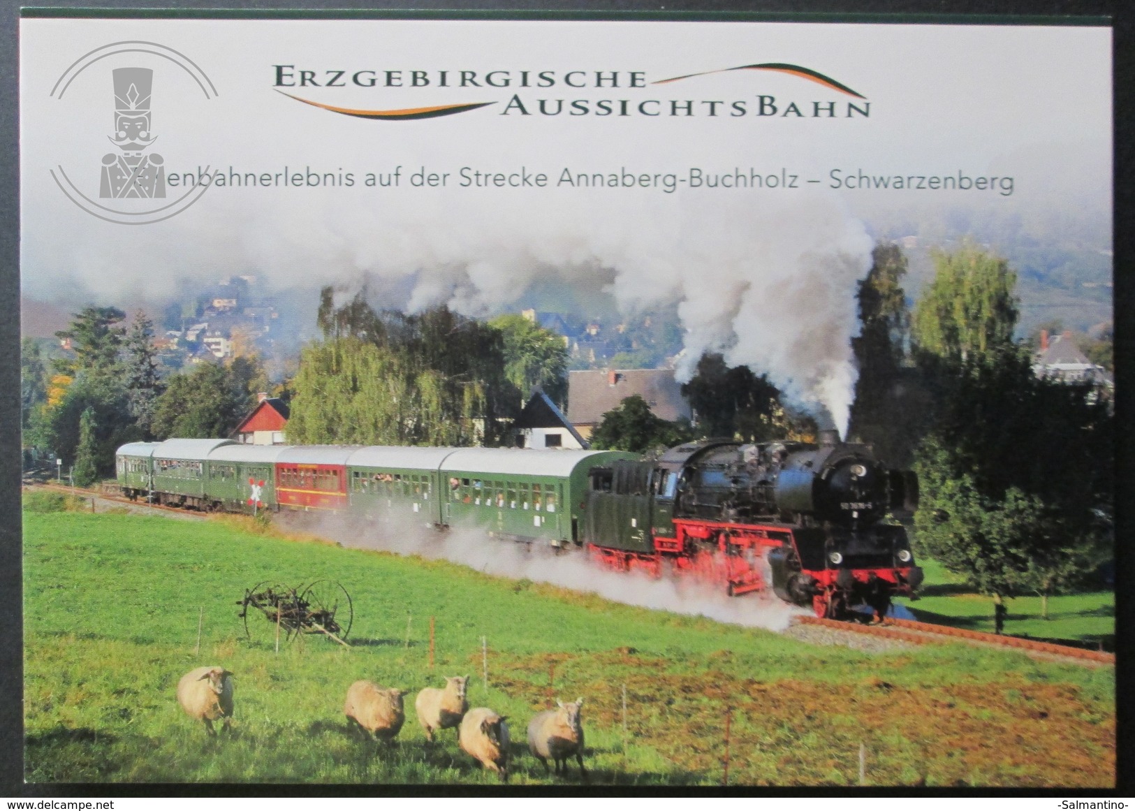 OLD POSTCARD - CP - ERZGEBIRGE - ERZGEBIRGISCHE AUSSICHTBAHN SCHWARZENBERG - UNPOSTED UNCIRCULATED - Trenes