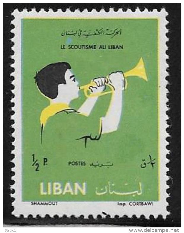 Lebanon, Scott # 376 Mint Hinged Boy Scouts Anniv., 1962 - Liban