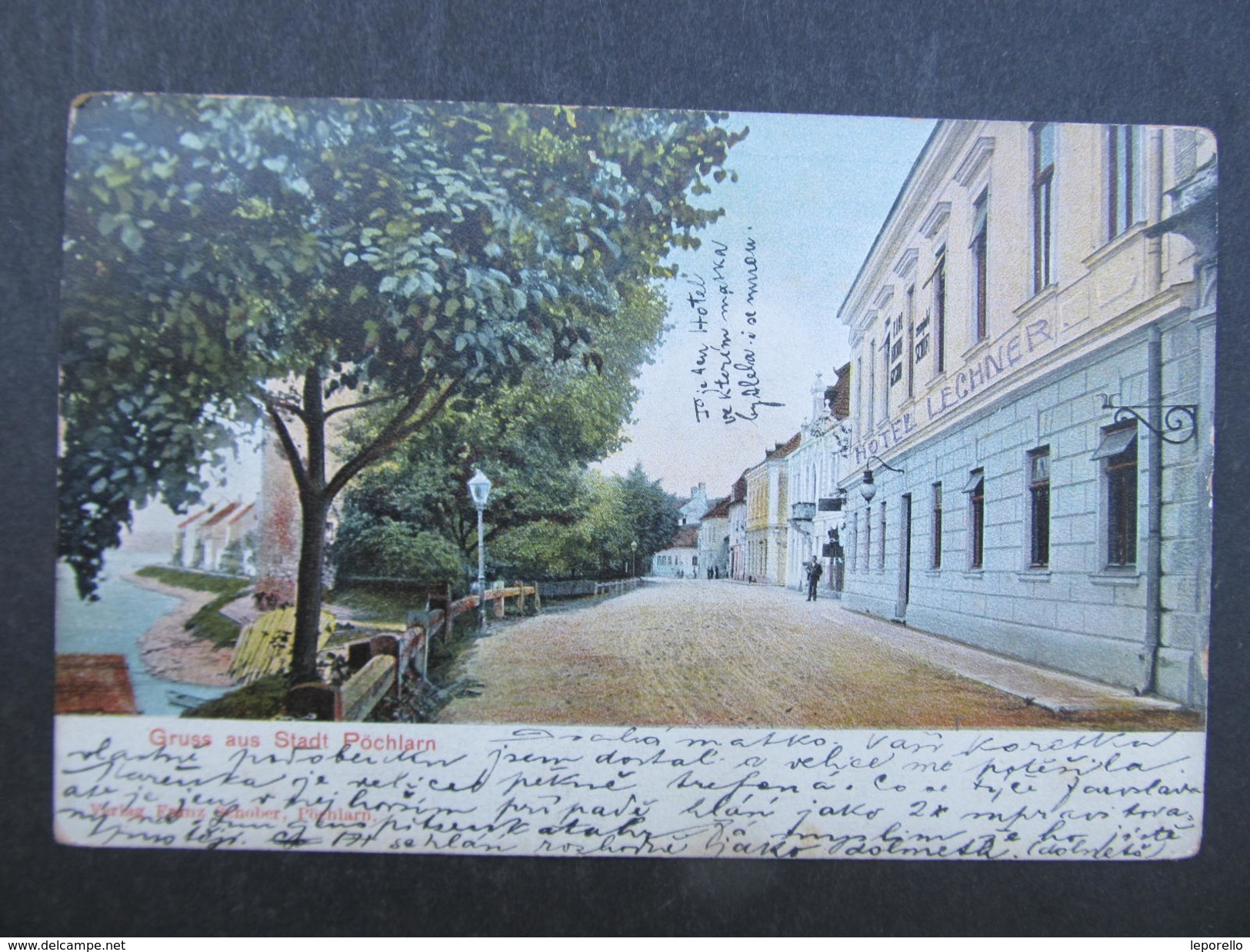 AK PÖCHLARN Strasse Hotel Lechner 1910/// D*25706 - Pöchlarn