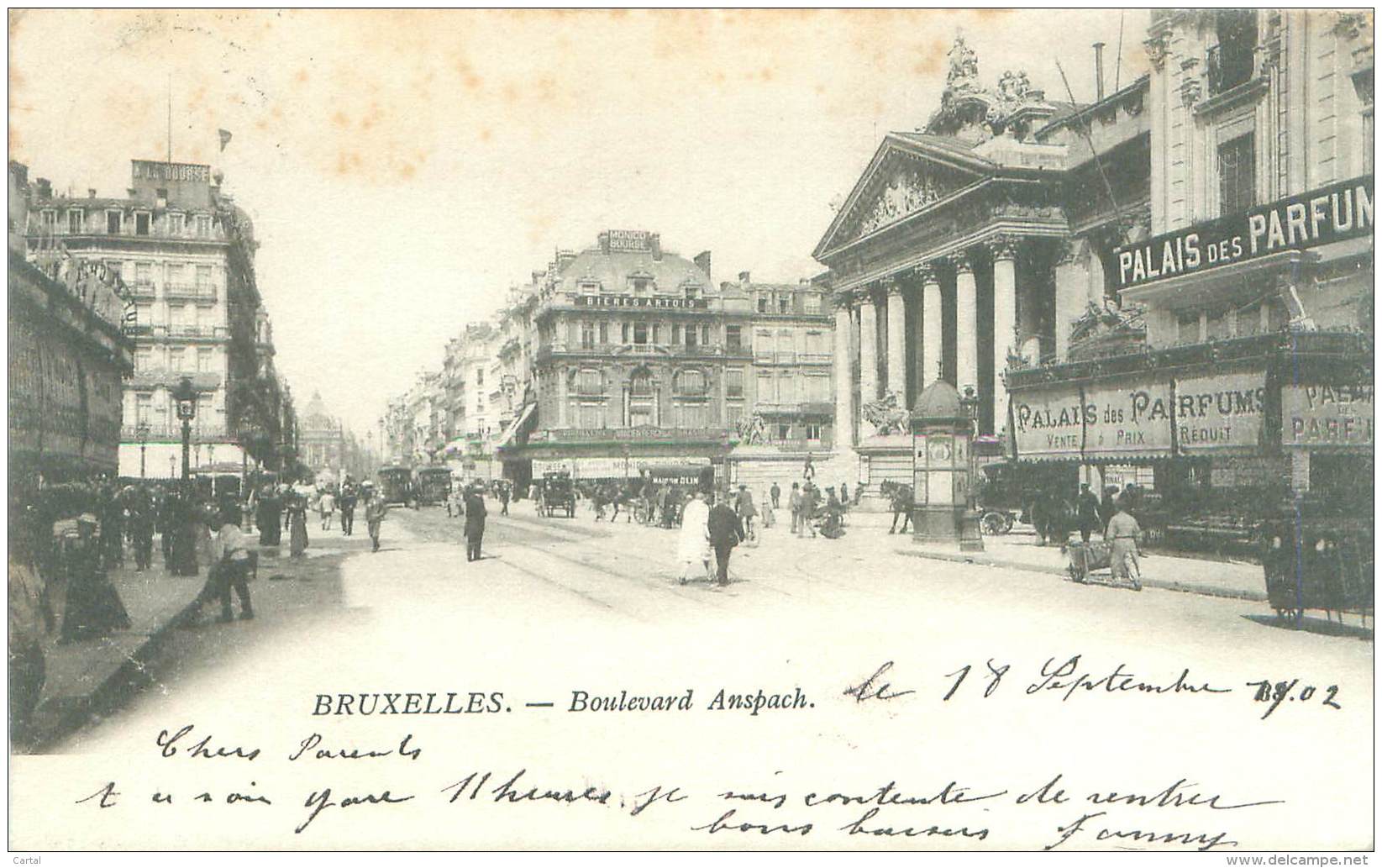 BRUXELLES - Boulevard Anspach - Lanen, Boulevards