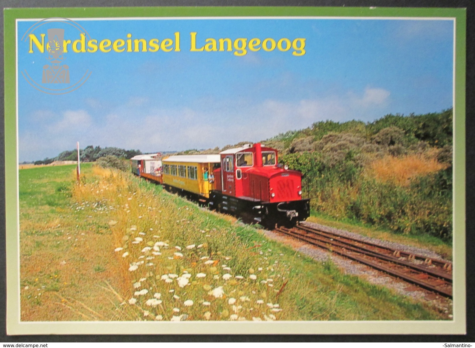 OLD POSTCARD - CP - NORDSEEHEILBAD LANGEOOG - INSELBAHN - UNPOSTED UNCIRCULATED - Trenes