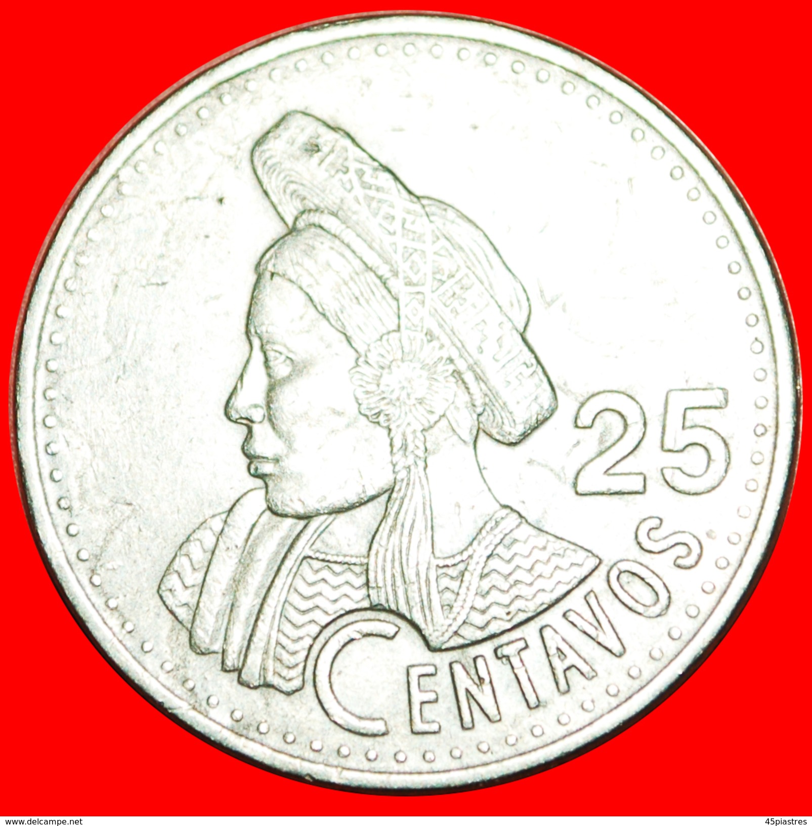 § BIRD: GUATEMALA &#x2605; 25 CENTAVOS 1998! LOW START&#x2605; NO RESERVE! - Guatemala