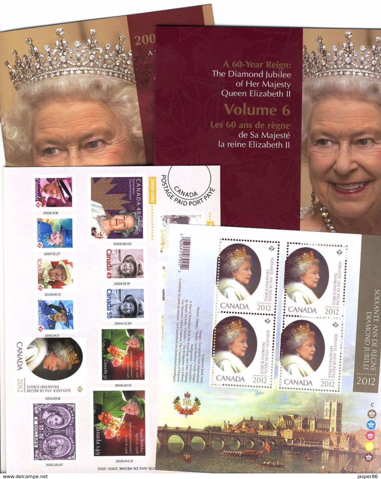 2012 CANADA Queen MNH Complete REGAL collection +BONUS Royal Wedding