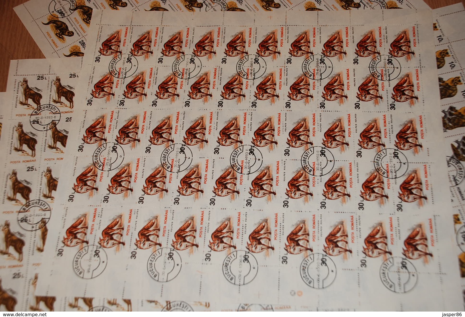 ROMANIA 500 Forest Animals Sc 3835-3844, 50 X Complete SETS Wholesale CV$100 - Ganze Bögen